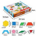 Tangram din lemn cu 250 de piese - forme și cifre - imagine 10