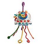 Jucărie senzorială, de dentiție și de motricitate pentru bebeluși OZN Montessori - albastru