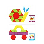 Tangram din lemn cu 155 de piese - imagine 7