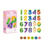 Set cifre și semne aritmetice magnetice din carton gros, 26 piese