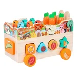 Joc multifuncțional Montessori: sortator de forme, joc de pescuit și recoltat, joc de rol cu ferma - imagine 8