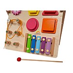 Planșă de activități Busy Board multifuncțional cu: rotițe zimțate, forme cu magnet, șiret și xilofon - imagine 8