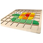 Joc creativ din lemn  Mozaic cu 120 piese - Bufnița - imagine 2