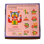 Joc creativ din lemn  Mozaic cu 120 piese - Bufnița - imagine 6