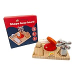 Joc senzorial Montessori Busy Board mic cu 5 activități, 14 cm