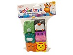 Set 6 cuburi moi cu animale pentru bebeluși