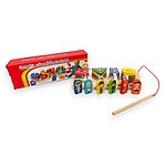 Joc Montessori 2 în 1, sortator și joc de pescuit (figurine cu profesii/meserii)
