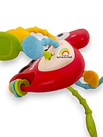 Jucărie senzorială pentru bebeluși Pop-it – model Dinozaur - roșu - imagine 4