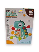 Jucărie senzorială pentru bebeluși Pop-it – model Dinozaur - roșu - imagine 10