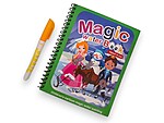 Carte reutilizabilă de colorat cu apă Magic Book - model prințese