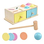 Joc Montessori cutia permanenței cu bile și jetoane