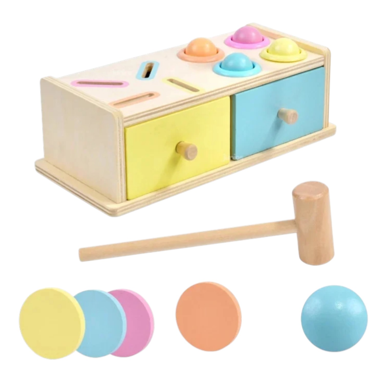 1 Joc Montessori cutia permanenței cu bile și jetoane - imagine 1