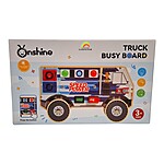 Busy Board Electric din lemn, Camionul cu sunete și lumini - imagine 2