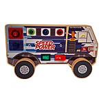 Busy Board Electric din lemn, Camionul cu sunete și lumini - imagine 3
