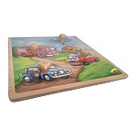 Puzzle încastru mic cu mașini de intervenție - imagine 2