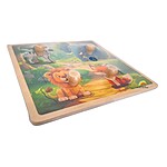 Puzzle încastru mic cu animale sălbatice - imagine 2