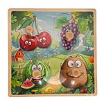 Puzzle încastru mic cu fructe