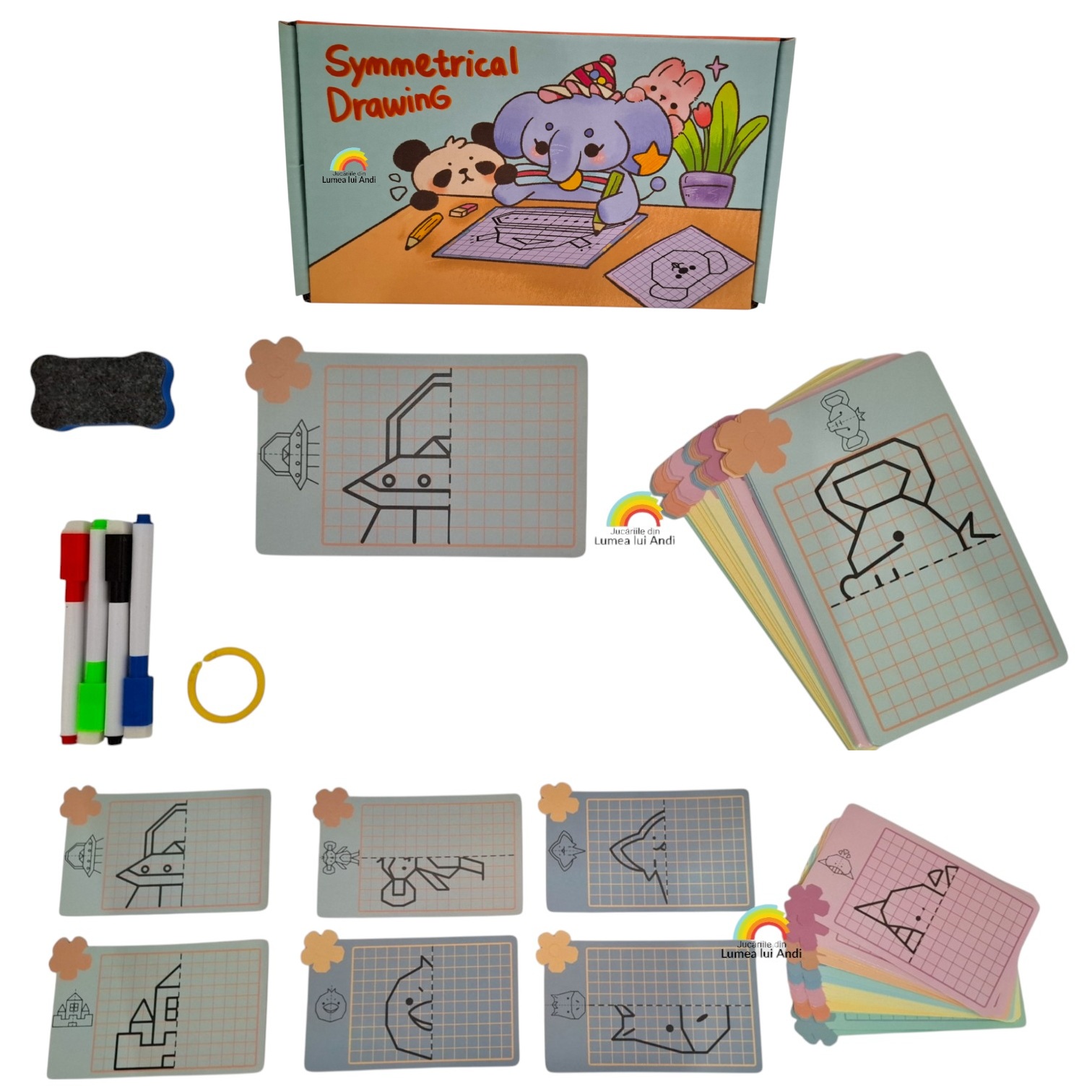 20241218_115731-Photoroom - Copie Planșe educaționale reutilizabile pentru desen în simetrie - imagine 1