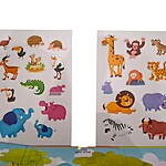 Joc magnetic cu animale din savană cu 23 piese magnetice - imagine 5