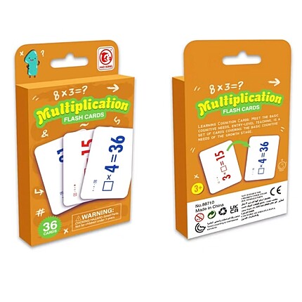 Carduri cognitive cu Înmulțirea – set 36 de carduri