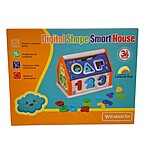 Căsuță din lemn cu forme și cifre pentru sortat - imagine 2