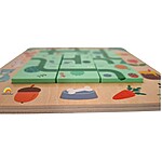 Joc de logică tip labirint - puzzle, pentru a asocia animalul cu mâncarea preferată - imagine 3