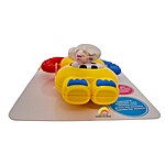 Jucărie zornăitoare și de dentiție cu sunete, pentru bebeluși– model elefănțel - imagine 2