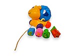 Jucărie de tras cu forme de sortat - Melcul din plastic - imagine 2