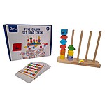 Joc de logică și asociere a mărgelelor după model, cu 5 coloane - imagine 3