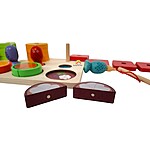 Joc educativ Montessori 3 în 1 – sortator forme, pescuit și fructe cu magnet - imagine 4