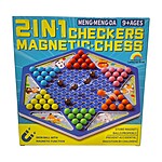 Joc magnetic Checkers 2 în 1: șah și dame