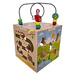Cub de activități Montessori cu labirint de motricitate și forme