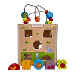 Cub de activități Montessori cu labirint de motricitate și forme - imagine 6