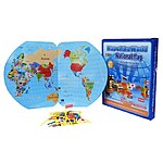 Harta Lumii din lemn cu 36 steaguri - imagine 3