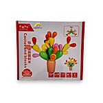 Joc din lemn de echilibru, îndemânare, atenție și construcție creativă Cactus and Blocks - imagine 2