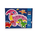 Puzzle din carton cu 6 imagini, tematică Dinozauri - imagine 2
