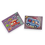 Puzzle din carton cu 6 imagini, tematică Mijloace de Transport - imagine 3