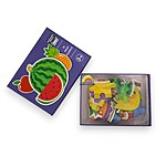 Puzzle din carton cu 6 imagini, tematică Fructe - imagine 3