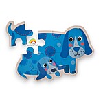 Puzzle din carton cu 6 imagini, tematică Animale Domestice și puii lor - imagine 4