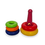 Piramidă de stivuire din plastic, 15 cm - imagine 5