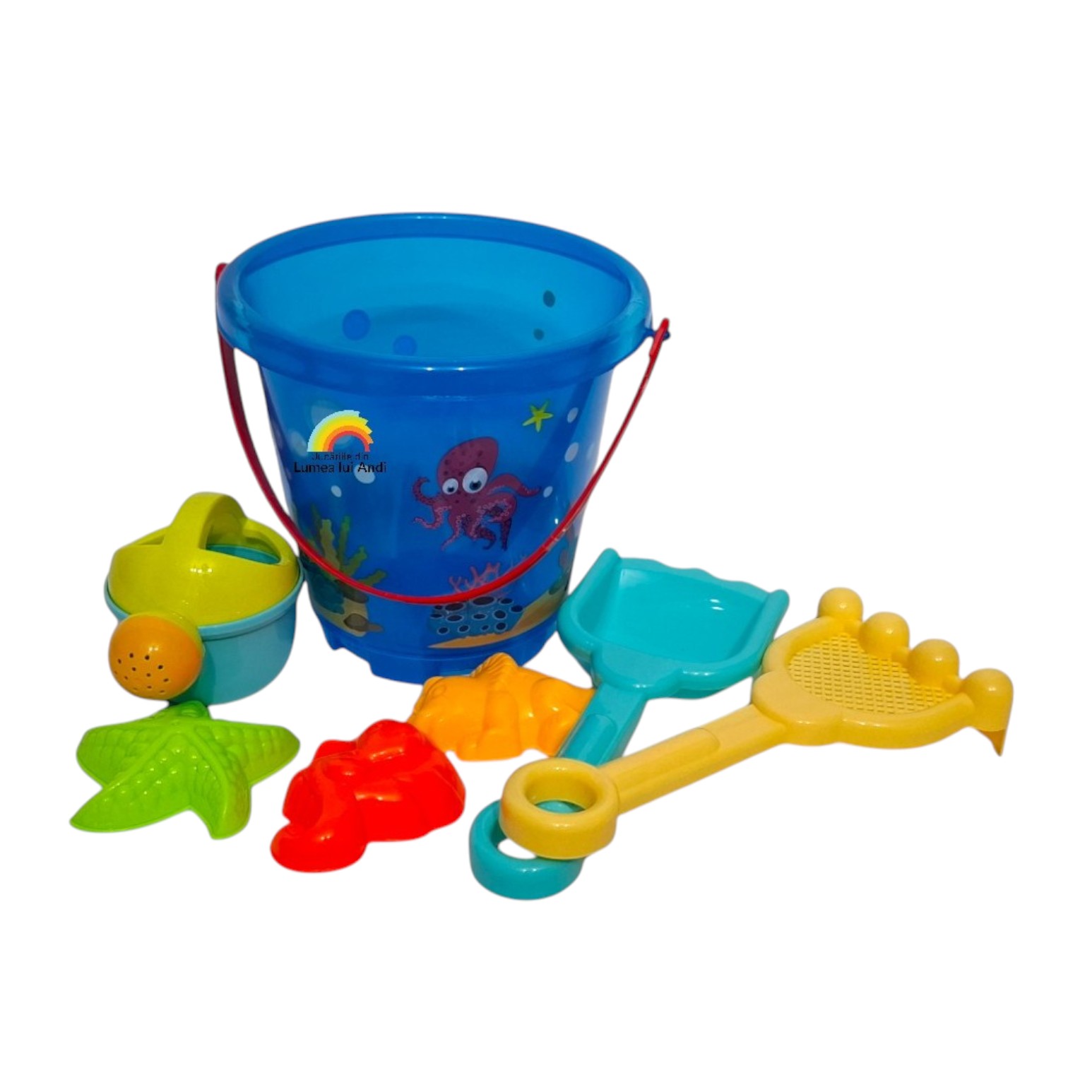 20250329_160806-Photoroom Jucării de plajă și nisip din plastic - Găletușă albastră - imagine 1