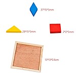 Tangram mic din lemn cu 40 de piese - imagine 6