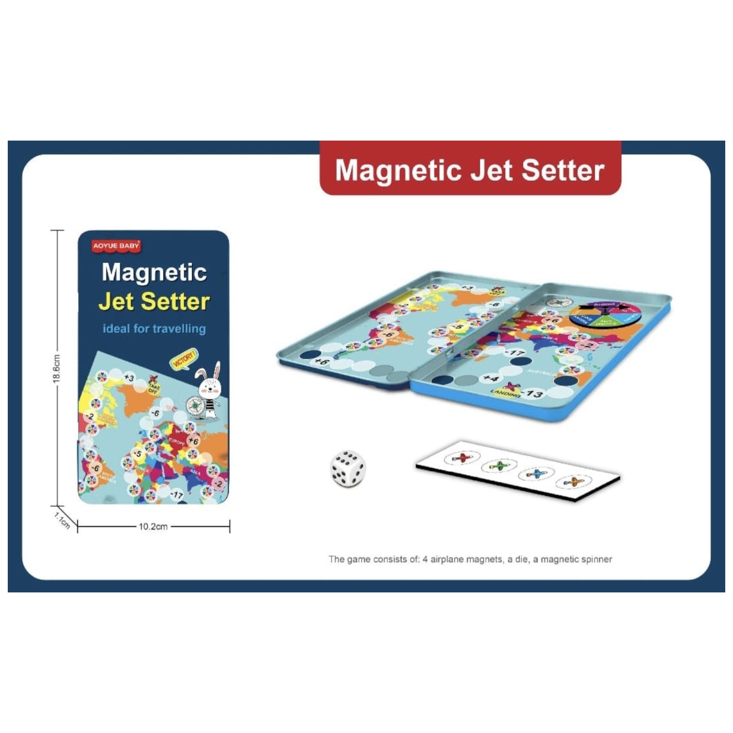 Imagine WhatsApp 2025-03-29 la 15.08.18_c4ea36de Joc de societate magnetic - Călătoria cu avionul - imagine 1