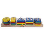 Sortator de forme geometrice cu 5 coloane și 4 culori