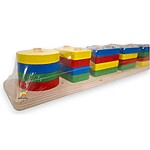 Sortator de forme geometrice cu 5 coloane și 4 culori - imagine 4