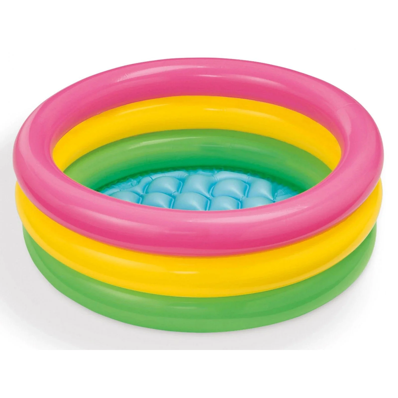 0019531_piscina-gonflabila-pentru-copii-intex-sunset-glow-cu-3-inele-61-x-22-cm-57107np-6941057402383 Piscină rotundă gonflabilă, dimensiuni 61 x 22 cm - imagine 1
