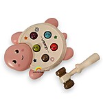 Joc de motricitate și dexteritate din plastic Broscuța Whack-a-mole - culoare roz - imagine 2