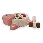 Joc de motricitate și dexteritate din plastic Broscuța Whack-a-mole - culoare roz - imagine 3