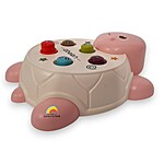 Joc de motricitate și dexteritate din plastic Broscuța Whack-a-mole - culoare roz - imagine 4