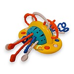 Jucărie senzorială, de dentiție și de motricitate pentru bebeluși OZN Montessori cu ventuză - imagine 2